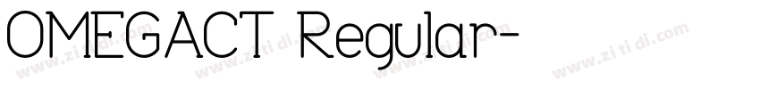 OMEGACT Regular字体转换